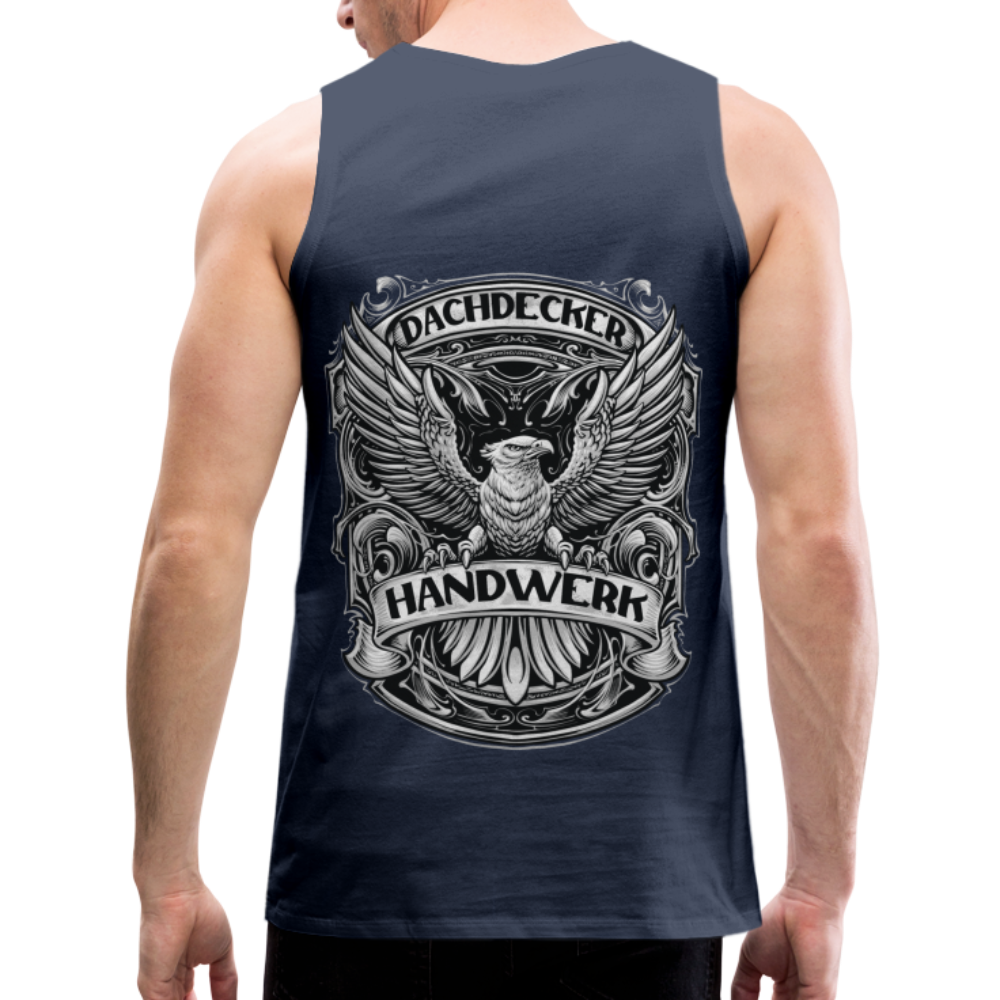 Dachdecker Handwerk Männer Premium Tank Top - Navy