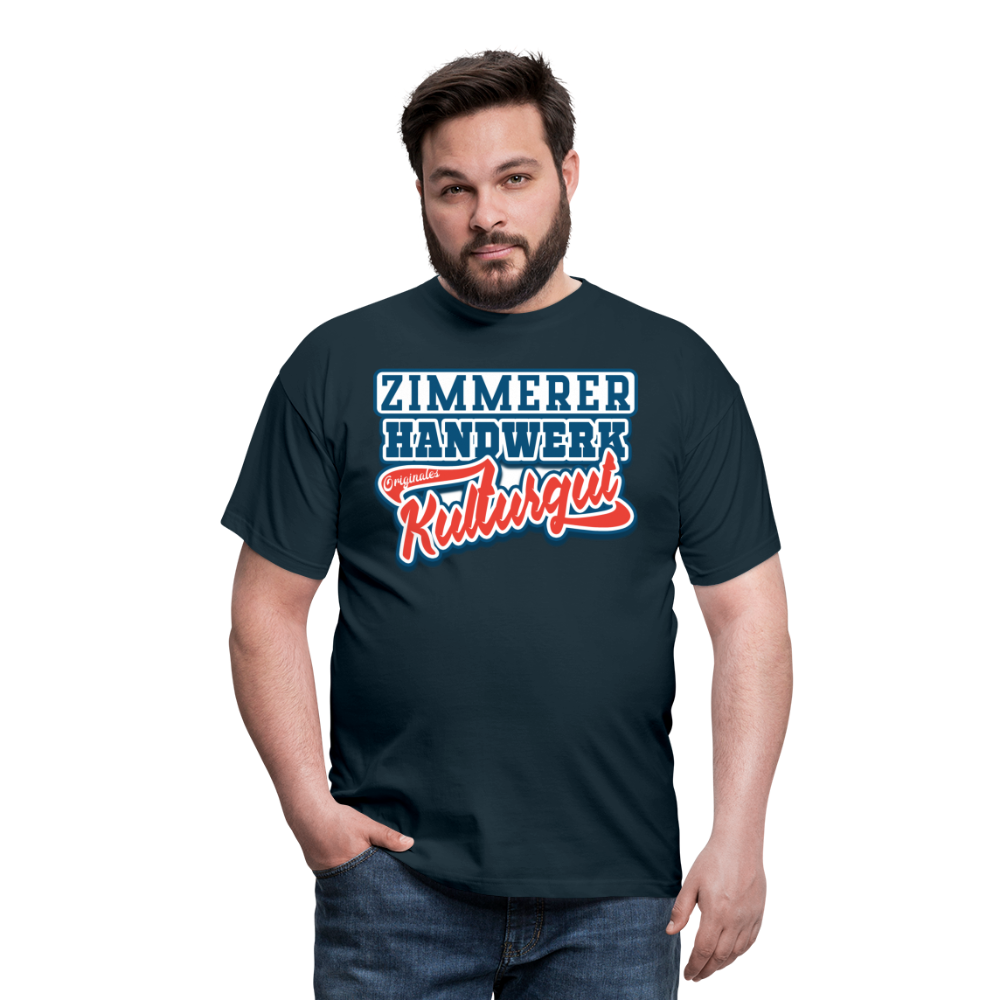 Zimmerer Originales Kulturgut - Männer T-Shirt - Navy