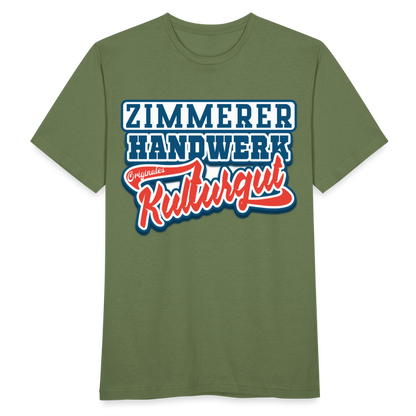 Zimmerer Originales Kulturgut - Männer T-Shirt - Militärgrün